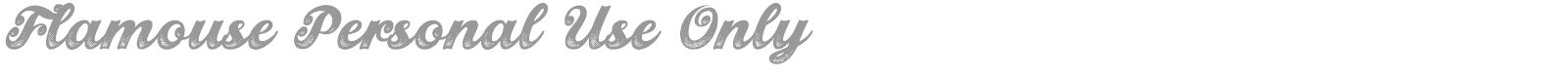 Flamouse font preview
